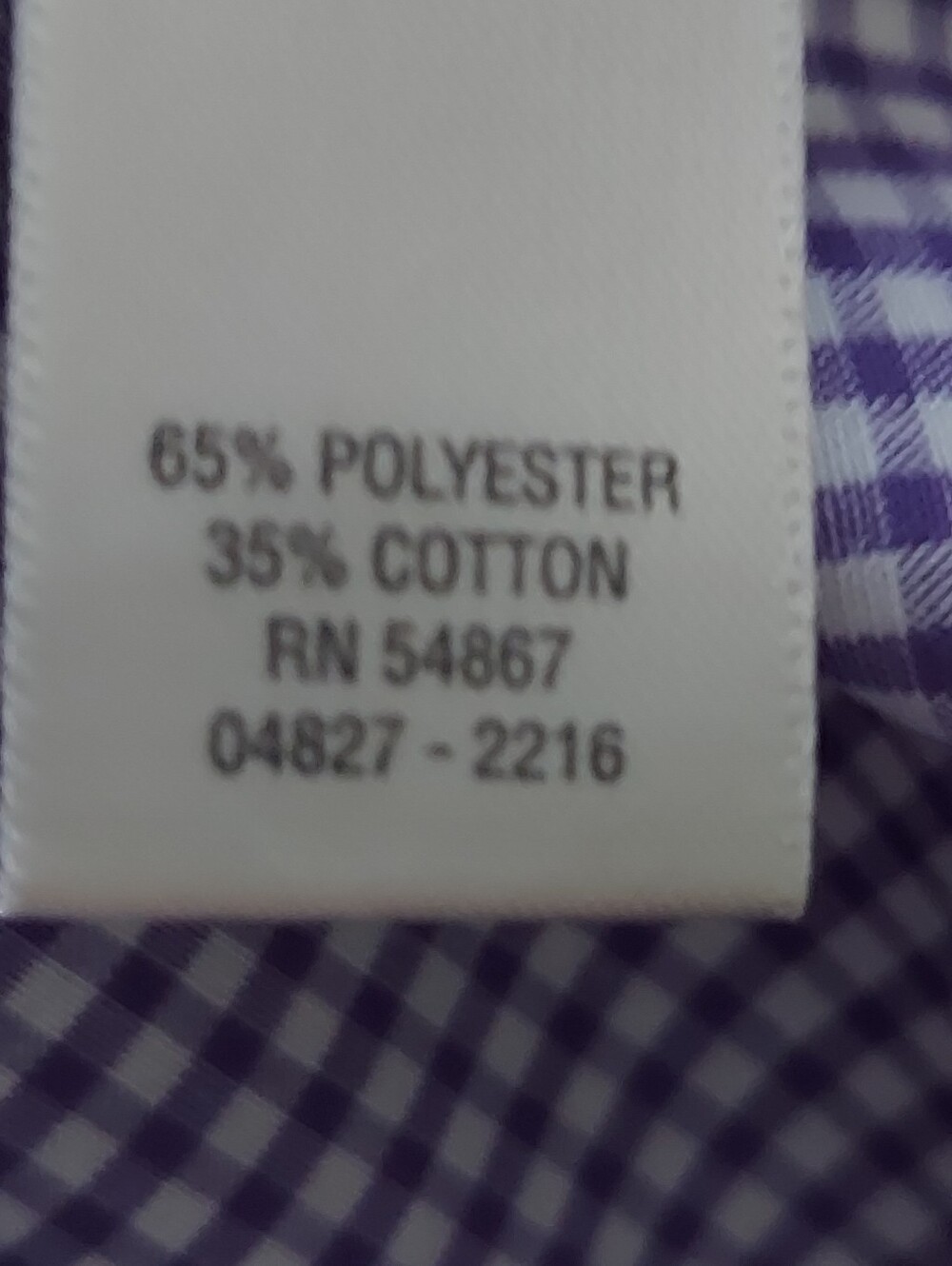 C J Banks Purple Gingham Checked Blouse - Picture 6 of 8
